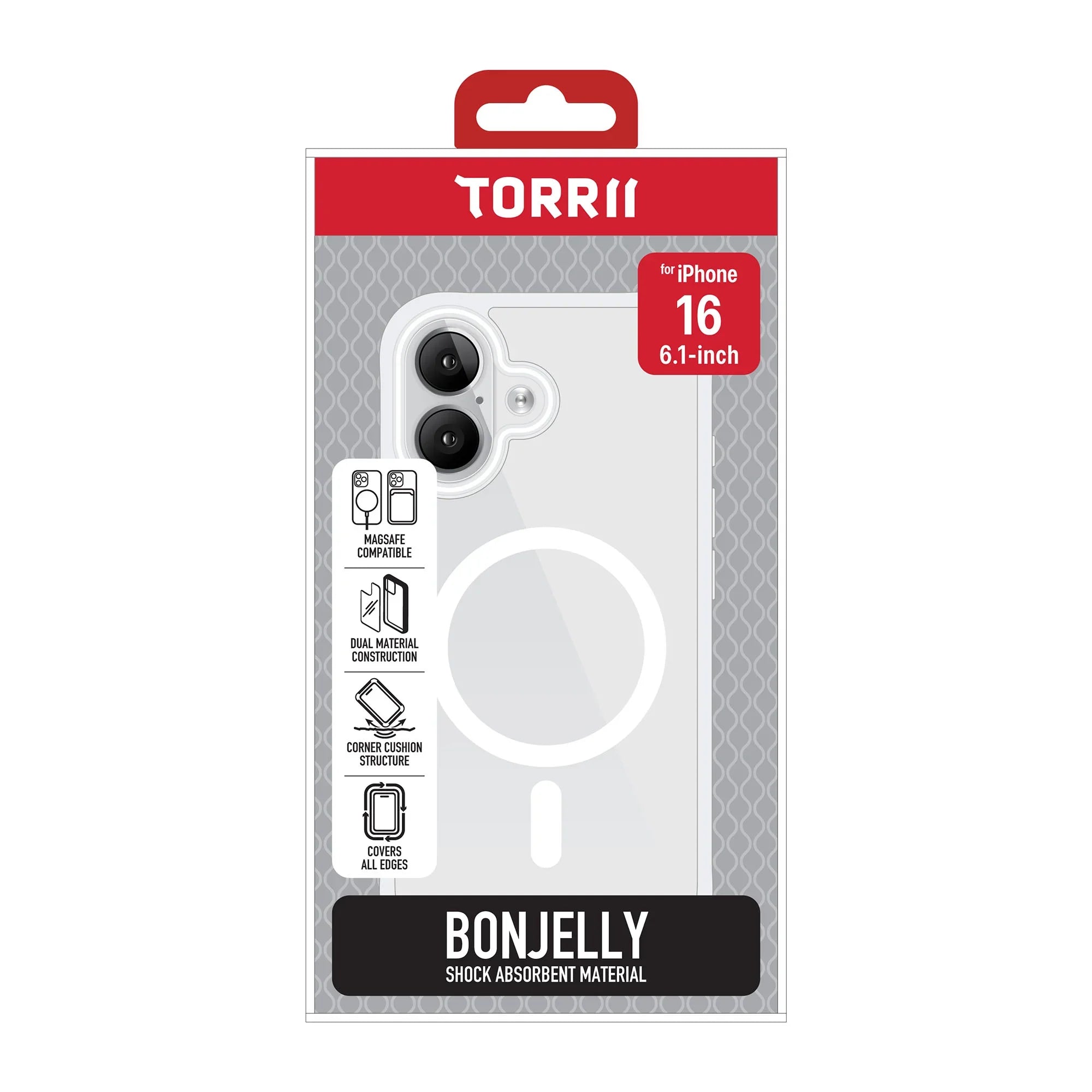 iPhone 16 Torrii Bonjelly Magsafe Cover - Clear - Tashqila iPhone 16 Torrii Bonjelly Magsafe Cover - Clear - Tashqila